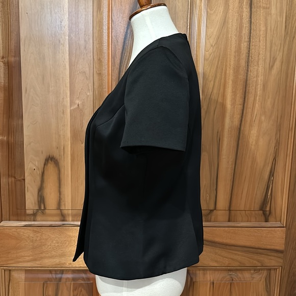 VTG Oleg Cassini - “Black Tie” Formal Top  w/ Rhinestone Buttons - EUC - 10 - Picture 3 of 13